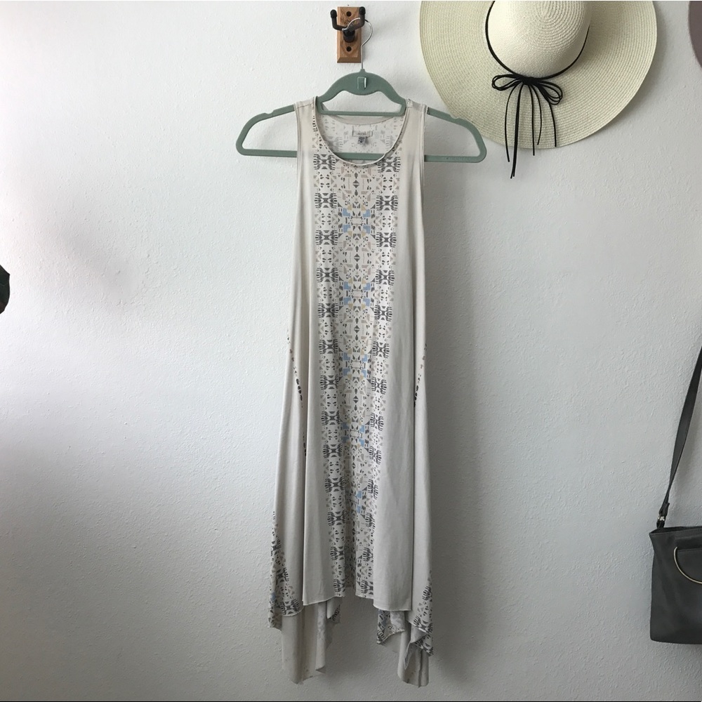 Urban Outfitters tan patterned dress